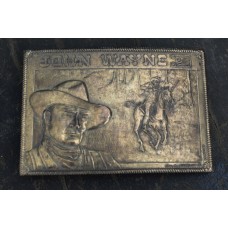 John Wayne Brass Belt Buckle